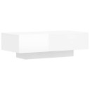 vidaXL Salongbord høyglans hvit 100x49,5x31 cm konstruert tre