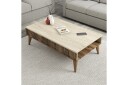 Lissione Sofabord 105 cm - Valnøtt/Beige