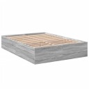  Sengeramme grå sonoma 135x190 cm konstruert tre 8721102616785