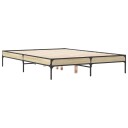  Sengeramme sonoma eik 135x190 cm konstruert tre og metall 8721012985681