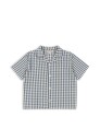 Konges Sløjd Kim ss shirt gots – captains blue check   3år