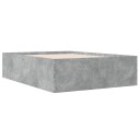  Sengeramme betonggrå 120x190 cm konstruert tre 8721102615924