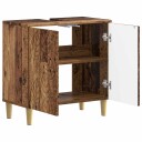 vidaXL Baderomsvaskeskap DELFT Gammelt tre 59,5 x 31,5 x 59 cm