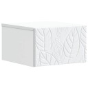  Vegghengt Sidebord 2 pcs Hvit 34,5 x 33 x 20 cm Konstruert tre