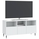  TV skap med skuff Hvit 102 x 34,5 x 50 cm Konstruert tre