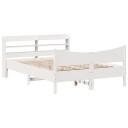  Sengeramme med hodegavl hvit 150x200 cm heltre furu 3307042