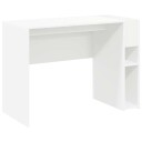vidaXL Skrivebord Hvit 109 x 50 x 78 cm Konstruert tre