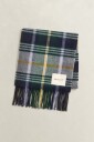 Gant Checked Wool Scarf   Navy   ONE SIZE