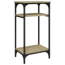 vidaXL Sidebord sonoma eik 40x30x75 cm konstruert tre