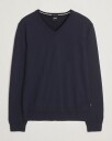 Boss BLACK Melba Wool V Neck Pullover Dark Blue