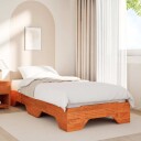  Sengeramme uten madrass stablebare voksbrun 90x190 cm heltre 8721158636843