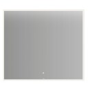 Linn Bad Vange Speil med Lyramme og Farget Kant Hvit Matt / 80cm