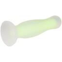 baseks Glow in the Dark Gul Medium Analdildo   - Gul