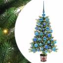  Juletre med 150 LED med stativ grønn 90 cm PE