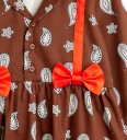 Mini Rodini Kjole   Paisley Aop   Brown   Mini Rodini   8 9 år 128 134   Kjole Brun Rød