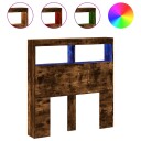  Hodegavl skap med LED røkt eik 100x17x102 cm 8721012465015