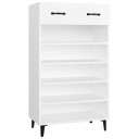vidaXL Skoskap hvit 60x35x105 cm konstruert tre