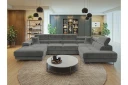 Gabina Sofa med Divan og Sjeselong 4 seter   Grå