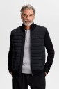 J. Lindeberg Boen Knit Hybrid Jacket   Black   M