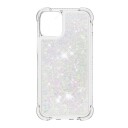 Trolsk Mobildeksel med Flytende Glitter Hjerter (iPhone 13 Pro Max) Sølv