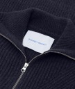 Garment Project Half Zip Wool Knit   Navy   NAVY   L