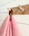 Nordan Home Håndklehenger brunt lær magnetisk H11 cm