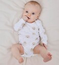 Name It Body 3P Long Sleeve Oxford Bear Hvit 98