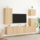 vidaXL Veggmonterte TV-benker 2 stk sonoma eik 80x30x41 cm 8721012255418