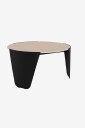 AC Design Furniture   Altea rundt salongbord plate l. Travertin keramikk Ø80x42 cm   Svart