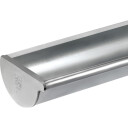 VMZINC endehette for liming, halvrund, venstre, 0,70 x 280 mm natural zinc
