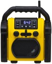 Adler Byggeradio AD 1911 med Bluetooth og AUX - Svart/Gul