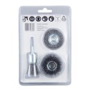 Makita - Wire brush set - for stål, maling, rust, coating - 3 deler - rett