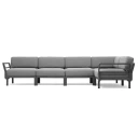 Nardi Maximo 5 hjørnesofa Basalto   Lava
