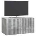  Vegghengt TV skap Betonggrå 59,5 x 31 x 30 cm Konstruert tre