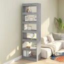 vidaXL Bokhylle/romdeler gr? sonoma eik 60x30x198 cm