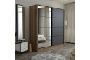 Fruitland Garderobe med Speil - Antrasitt