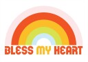 Bless My Heart Rainbow Plakat Plakat / 50x70cm