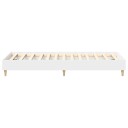  Sengeramme uten madrass hvit 90x190 cm konstruert tre