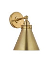 Visual Comfort Parkington Small Single Wall Light Antique Brass