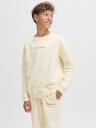 Jack & Jones Junior Antique White Jornorrebro Emb Sweat Crew Noos Jnr 176