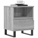  Nattbord 2 stk grå sonoma 40x35x50 cm konstruert tre 8721012110328
