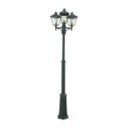 Norlys London Utendørs Parklampe 3 Lyktehoder Svart, Ingen