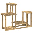 vidaXL Planteholder Hvit 90 x 25 x 73 cm Solid akasietre