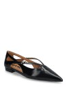 Bianco Biabari Cut Out Pointy Flat Faux Leather   Black   40