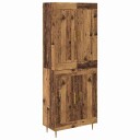  Høyskap Gamle tre 69,5 x 34 x 180 cm Konstruert tre