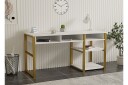 Skrivebord Emro 150 cm   Gull/Hvit