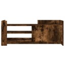  TV-benk røkt eik 100x35x40 cm konstruert tre 848378