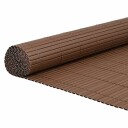 vidaXL Hagegjerde dobbeltsidig brunt 1,8x3 m PVC