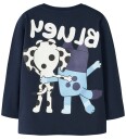 Name It Nmmjonas Bluey Ls Nreg Top Box Sky Navy 110