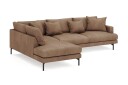 Menard 4 seters Venstrevendt Dyp L formet Sjeselongsofa i Manchester   Brun
